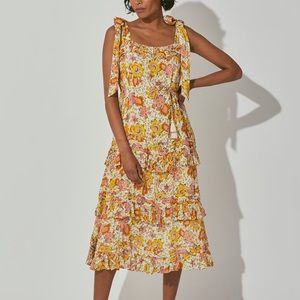 NWT CLEOBELLA Multicolored Midi Dress